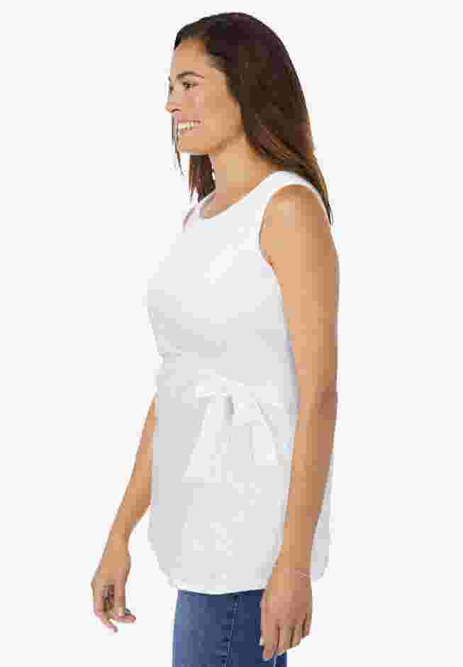 Sleeveless Side Tie Tank image number 2