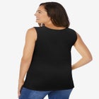 Sleeveless Side Tie Tank image number null