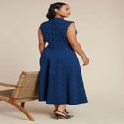 Stud Detail Ponte Midi Dress image number null