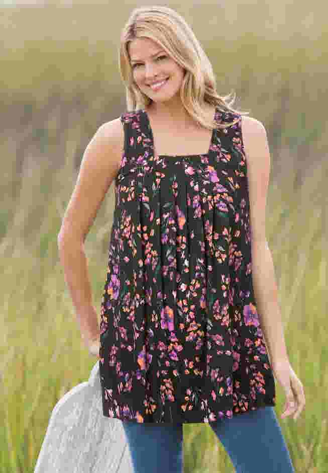 Swing Square Neck Pocket Tunic image number 0