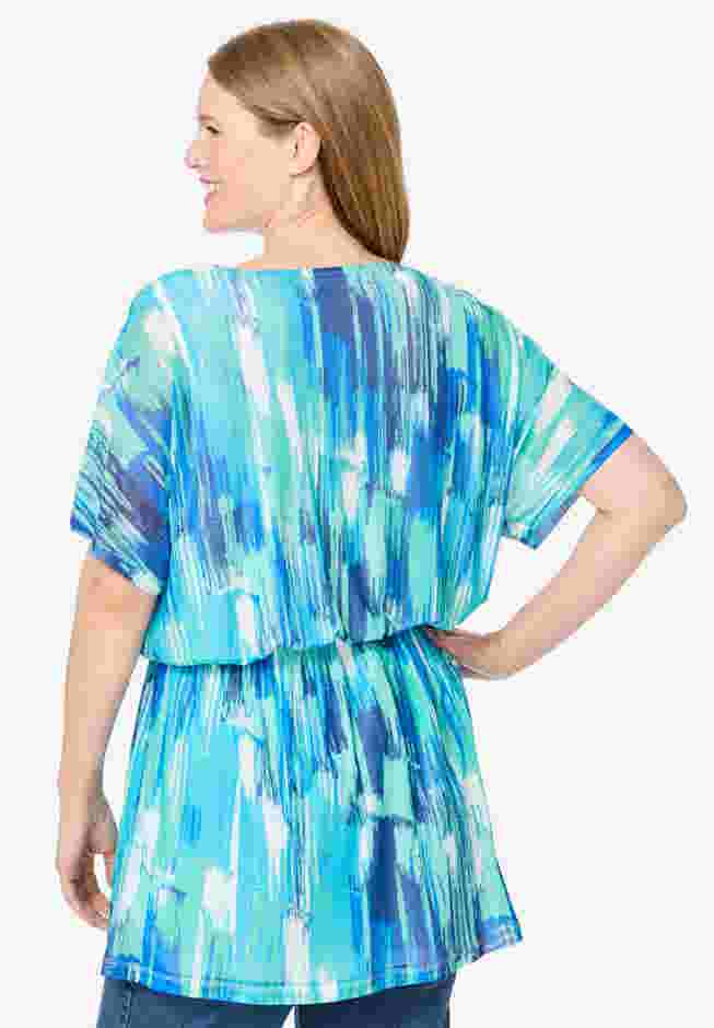 Miracle Mesh Blouson Tunic image number 1