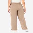 Knit Pull-On Drawstring Cargo Pants image number null