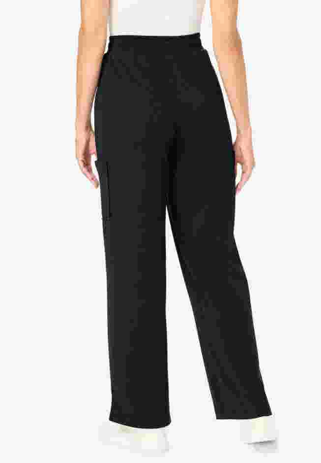 Womens Plus-Size Knit Pull-On Drawstring Cargo Pants image number 1