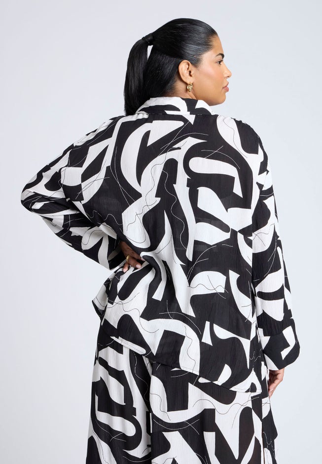 Printed Cover-Up Top image number 2