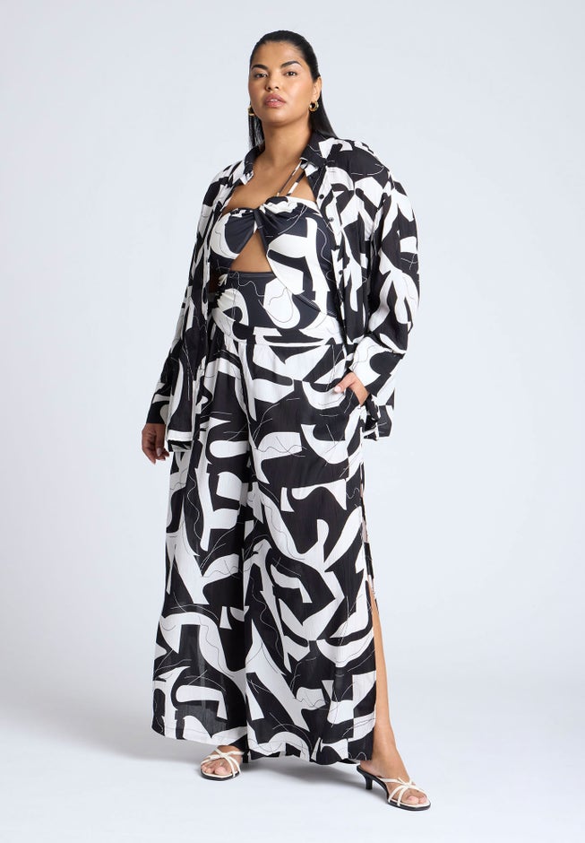 Printed Cover-Up Top image number 3