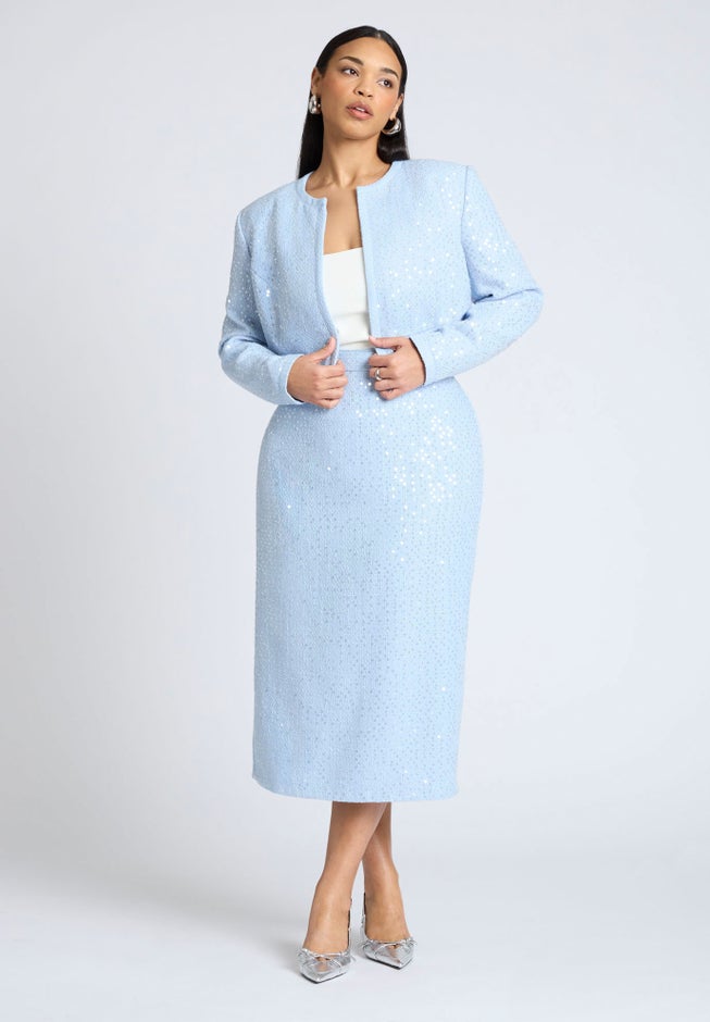 Sequin Tweed Jacket image number 2