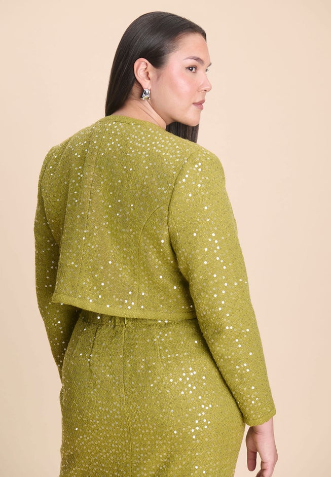 Sequin Tweed Jacket image number 2
