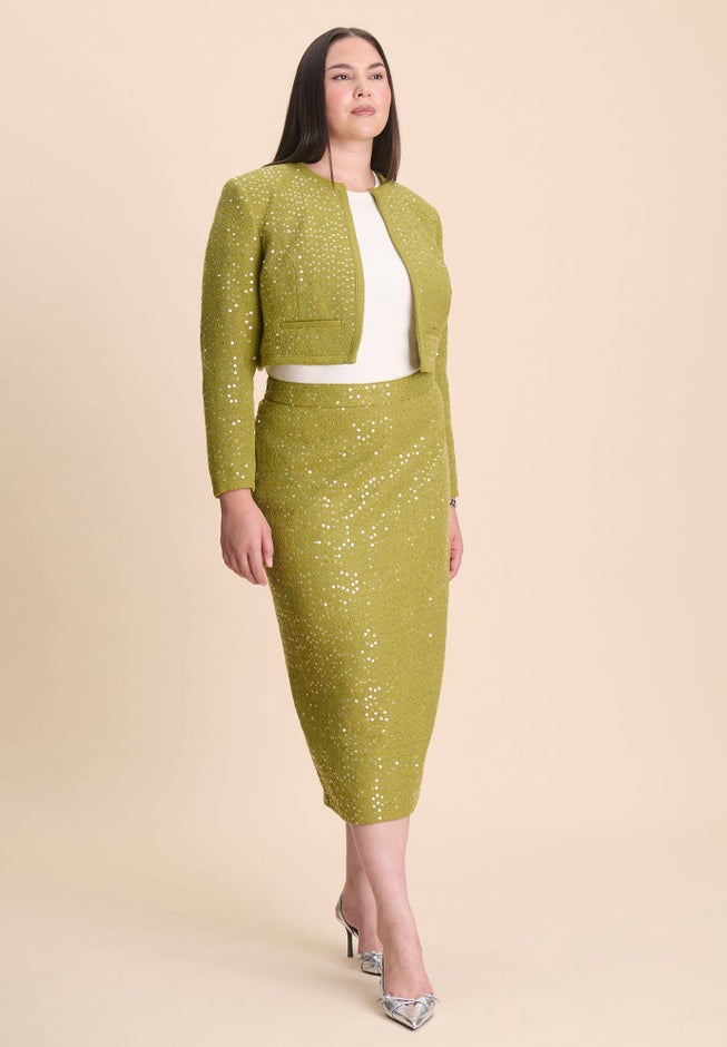 Sequin Tweed Jacket image number 4