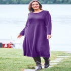 Thermal Knit A-Line Dress image number null