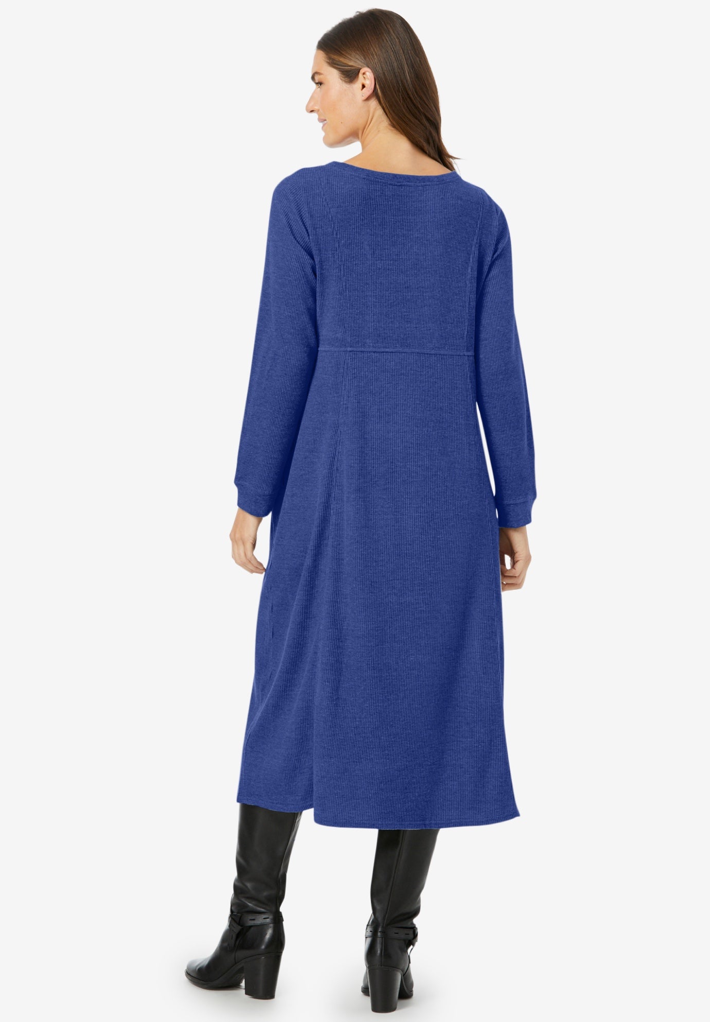 Thermal Knit A-Line Dress image number 1