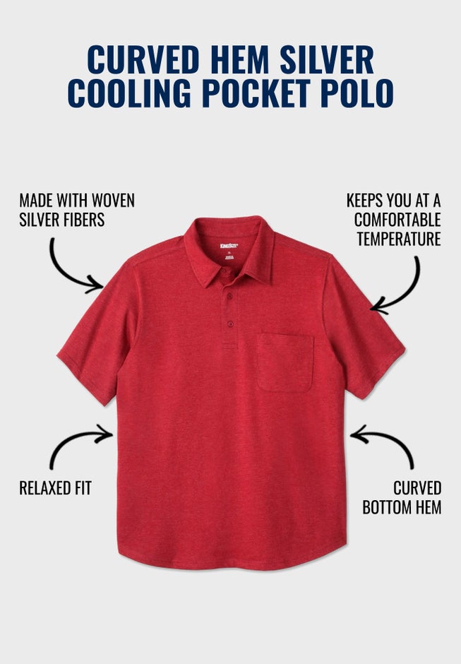 SILVER Cooling Pocket Polo image number 3