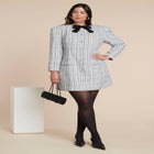  Tweed Mini Dress With Bow image number null