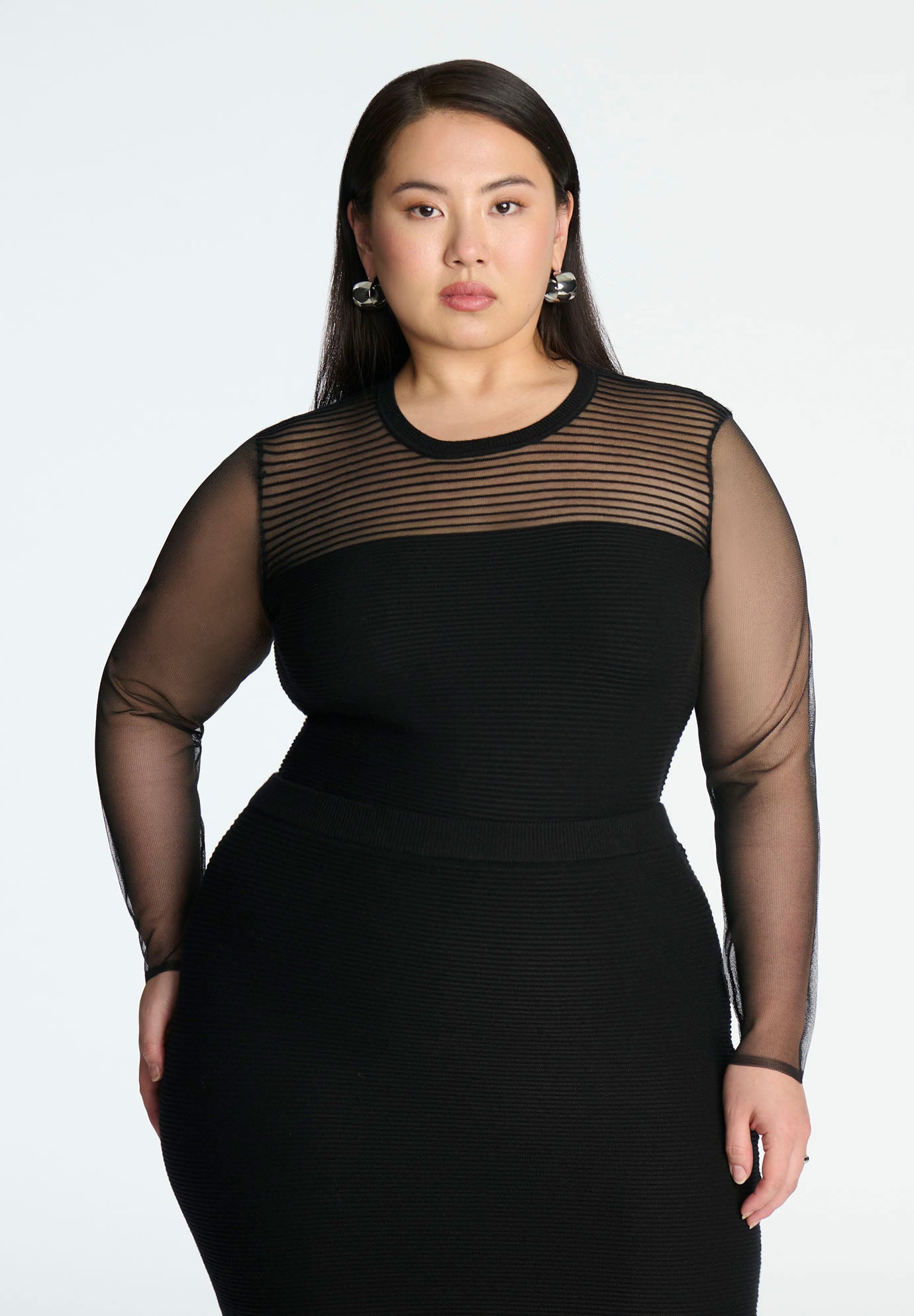 Horizontal Ribbed Sweater image number 0