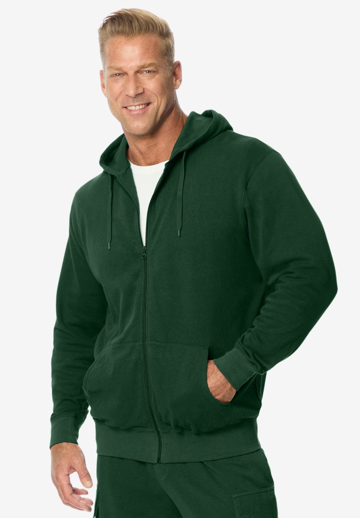 French Terry Zip-Up Hoodie image number 0
