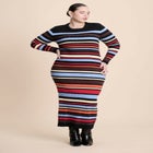 Variegated Stripe Maxi Dress image number null