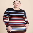 Variegated Stripe Maxi Dress image number null