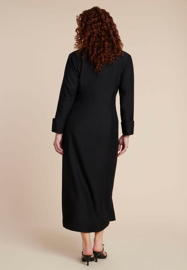 Colorblocked Maxi Blazer Dress image number 3