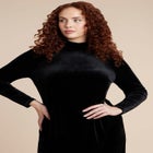 Velvet And Lace Maxi Dress image number null