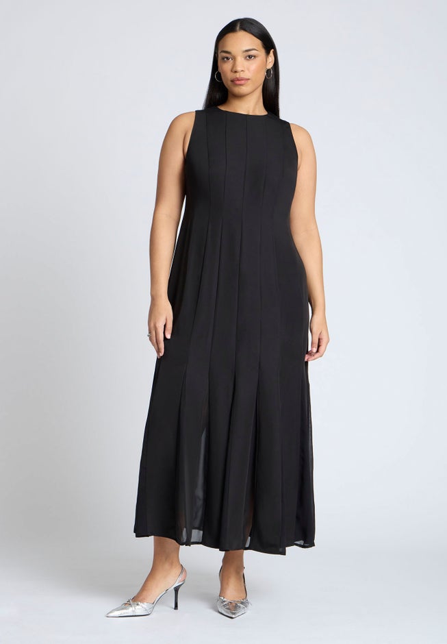 Chiffon Godet Maxi Dress image number 1