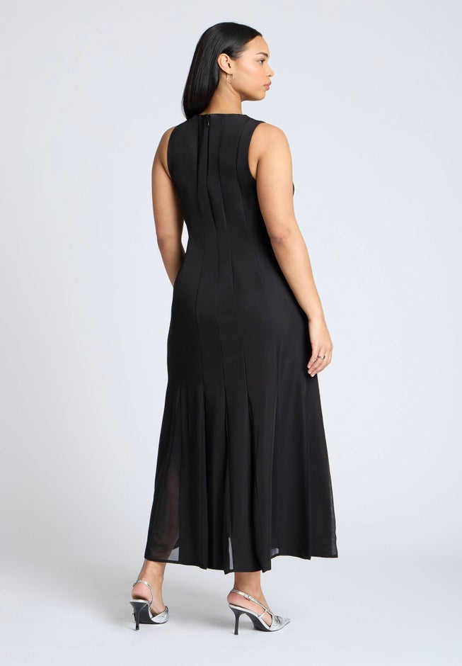 Chiffon Godet Maxi Dress image number 2