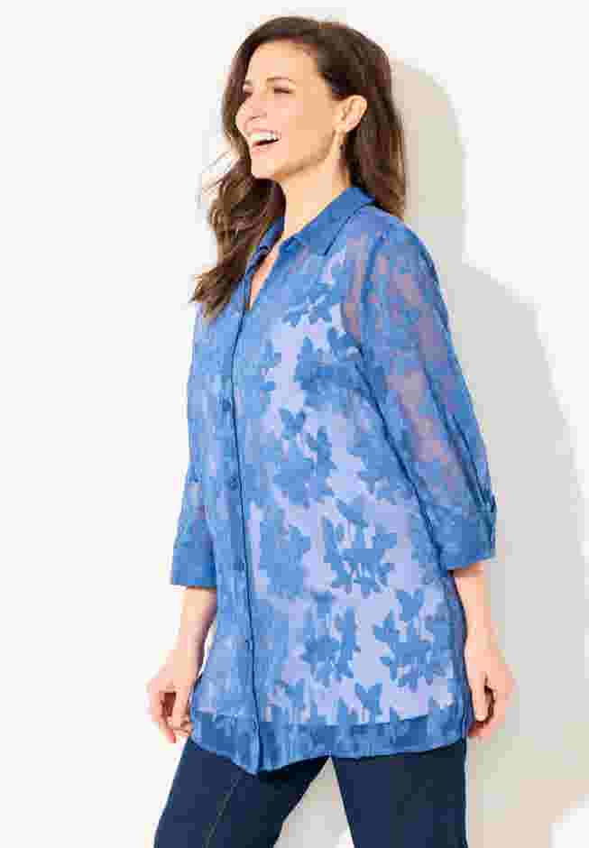 Jacquard Buttonfront Shirt image number 2