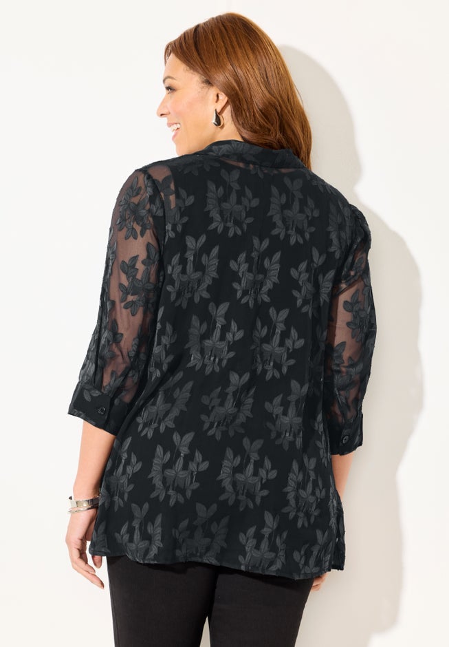 Jacquard Buttonfront Shirt image number 1