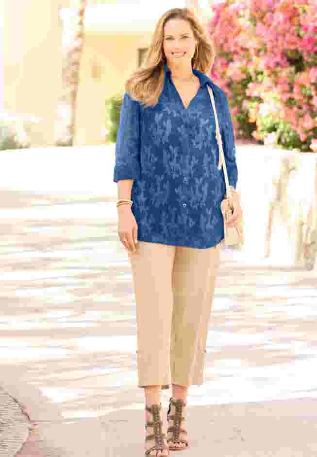 Jacquard Buttonfront Shirt image number 0