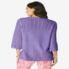 Pointelle Pullover Sweater image number null
