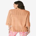 Pointelle Pullover Sweater image number null