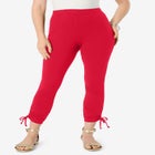 Lace-Up Capri Leggings image number null