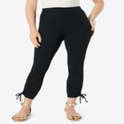 Lace-Up Capri Leggings image number null