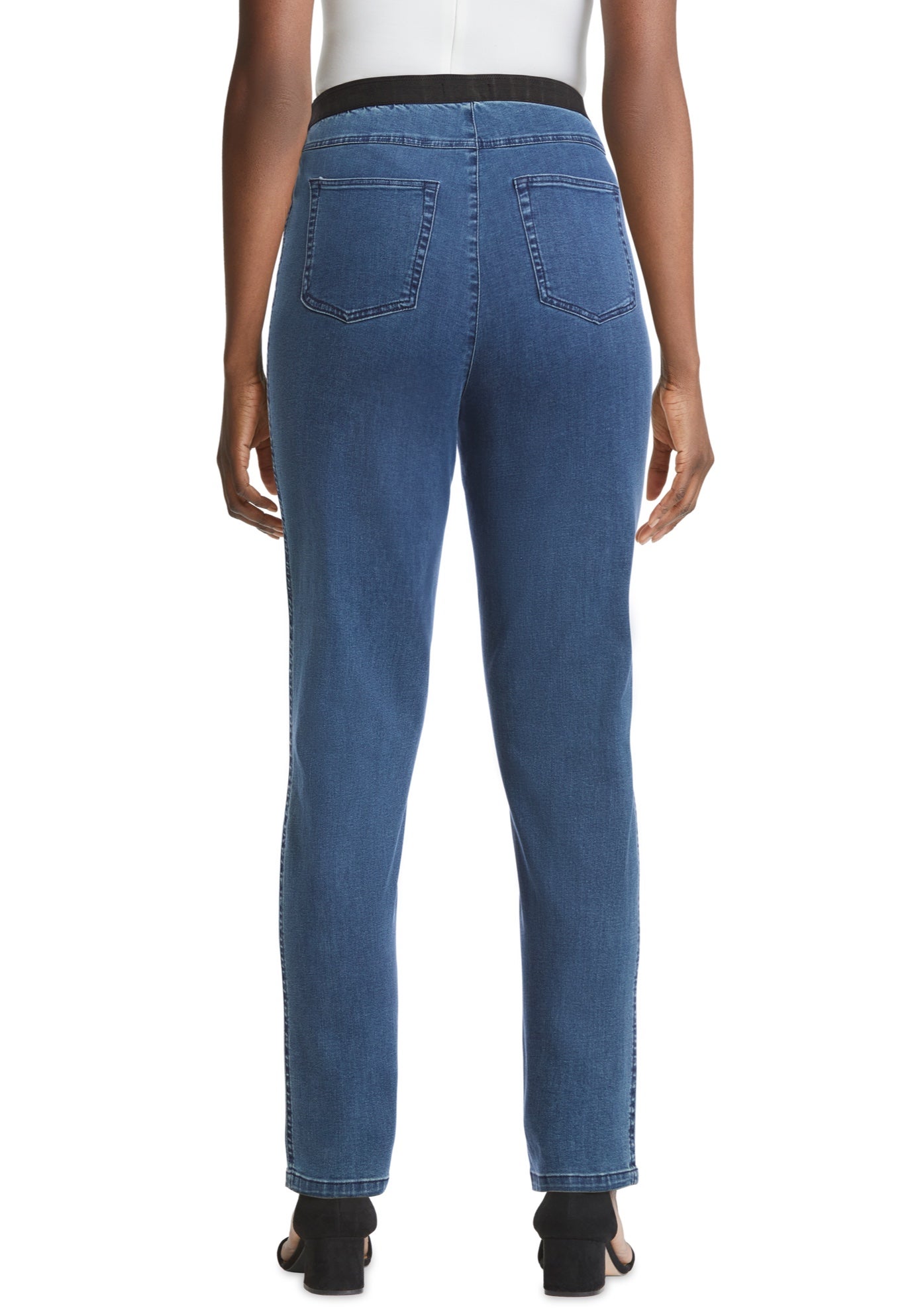 Stretch Denim Straight-Leg Jegging image number 3
