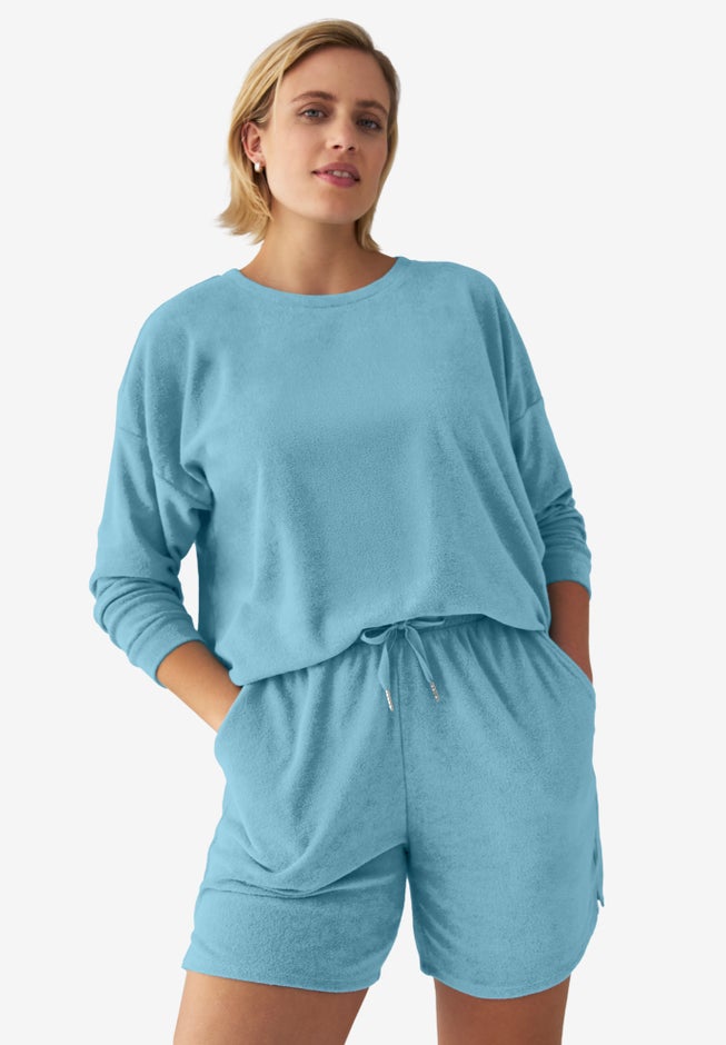 Terry Cloth Short with Drawstring Waist image number 0