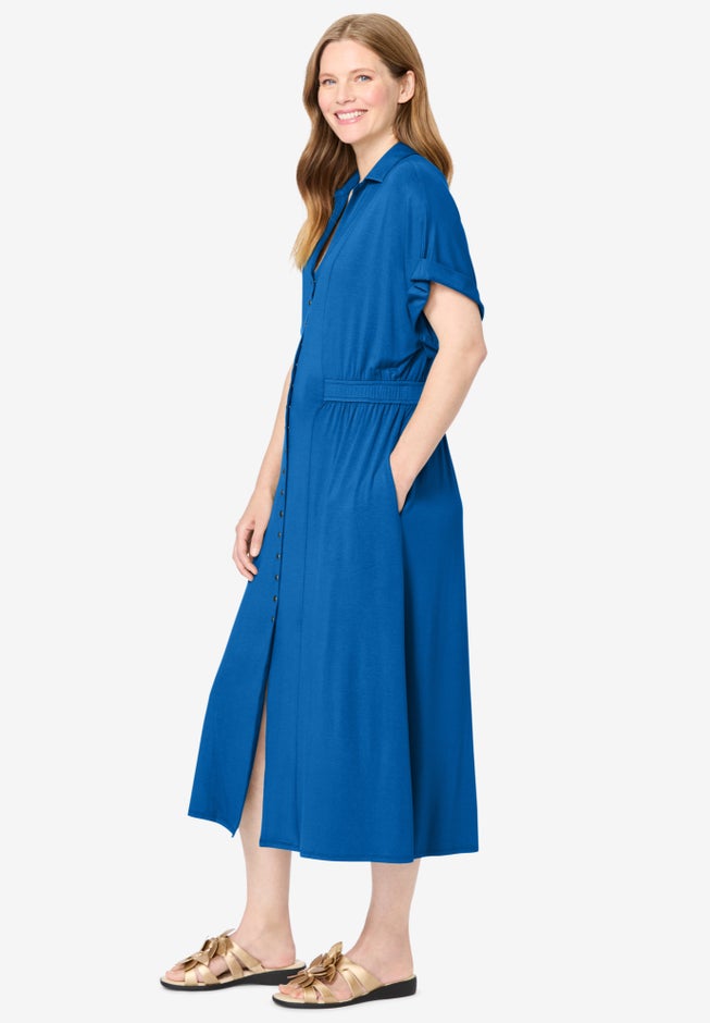 Snap-Front Dress image number 2