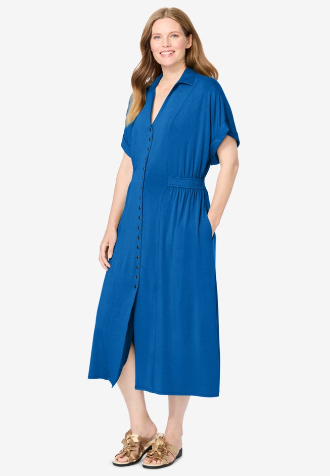 Snap-Front Dress image number 0