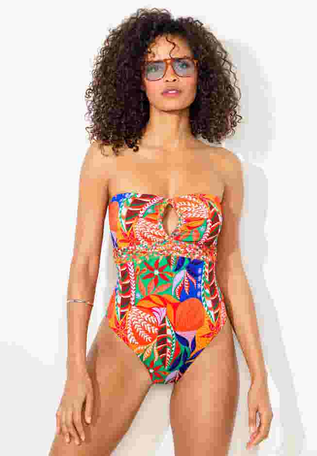 Braided Bandeau One Piece Swimsuit image number 4