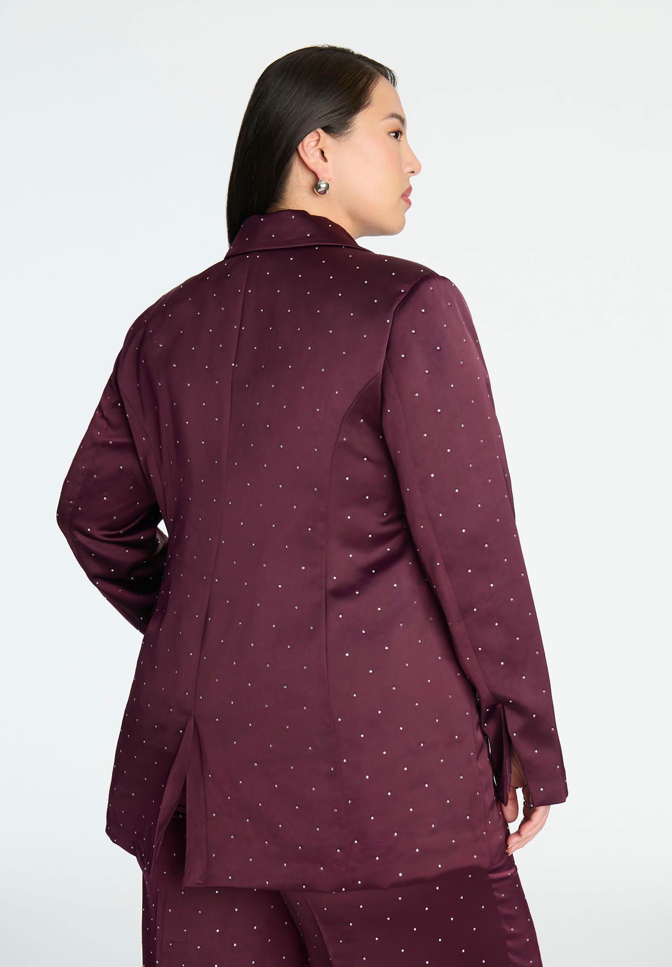 Rhinestone Embellished Blazer image number 2