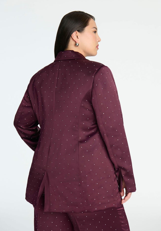 Rhinestone Embellished Blazer image number 2