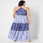 One-Shoulder Tiered Maxi Dress image number null