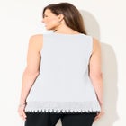 Ponte Knit Lace Tank image number null