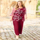 Embroidered Tank and Kimono 2-Piece Set image number null