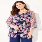 Embroidered Tank and Kimono 2-Piece Set image number null