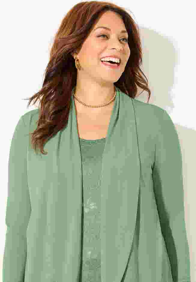 Lace Embellished Duet Top image number 3