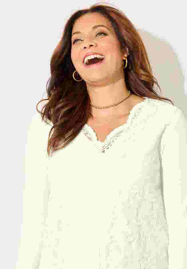 Stretch Lace Tunic image number 3