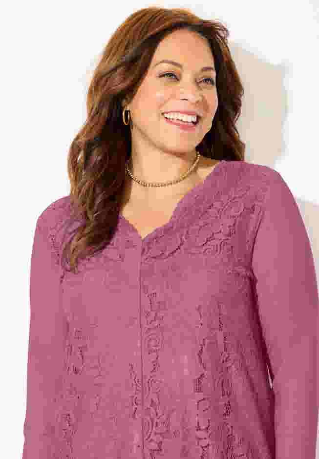 Stretch Lace Tunic image number 3