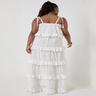 Eyelet Tiered Maxi Dress image number null