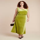 Velvet Maxi Skirt image number null