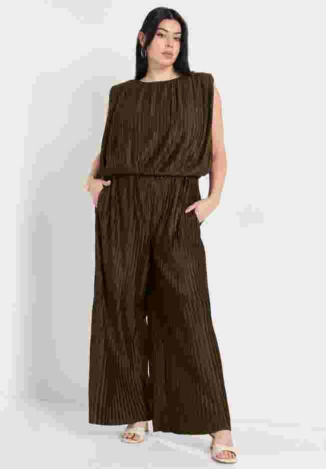 Plisse Dolman-Sleeve Cropped Top image number 3