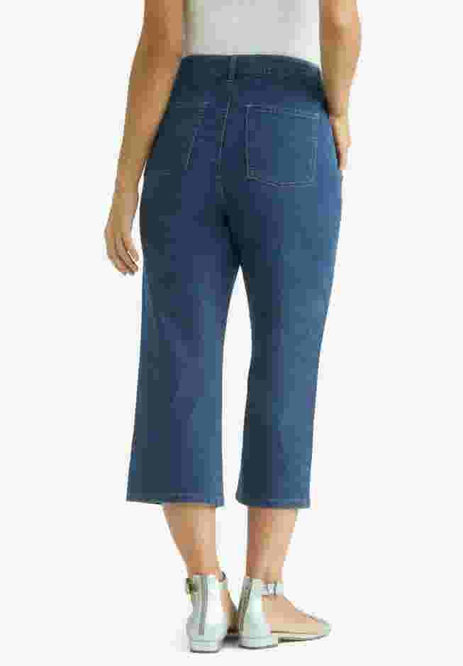 True Fit Straight Leg Crop Jean image number 1