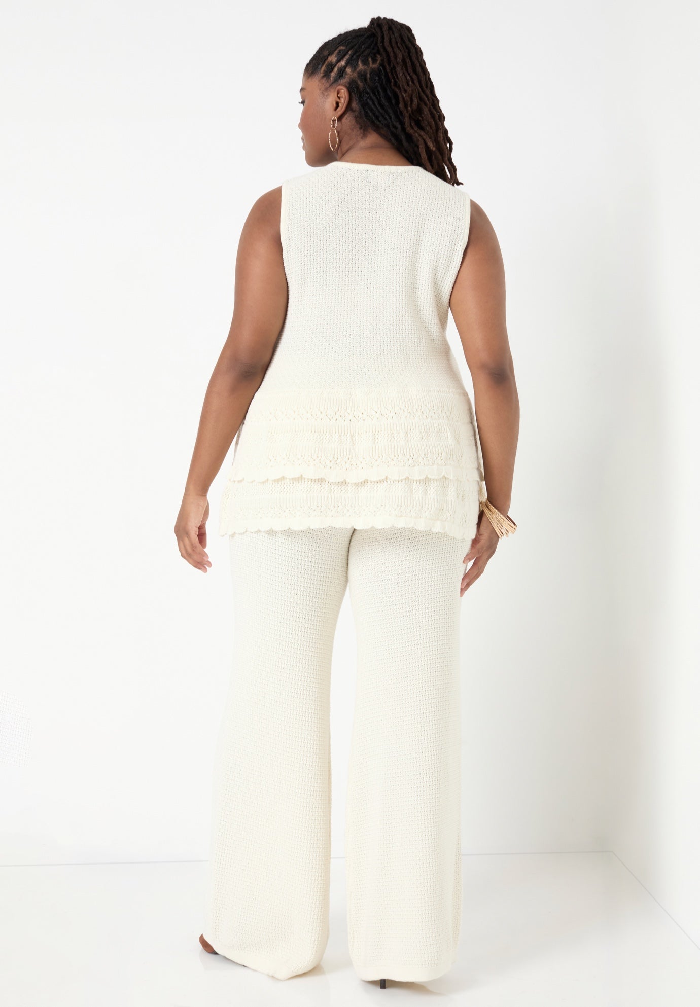 Ruffled-Hem Peplum Tank Top image number 1